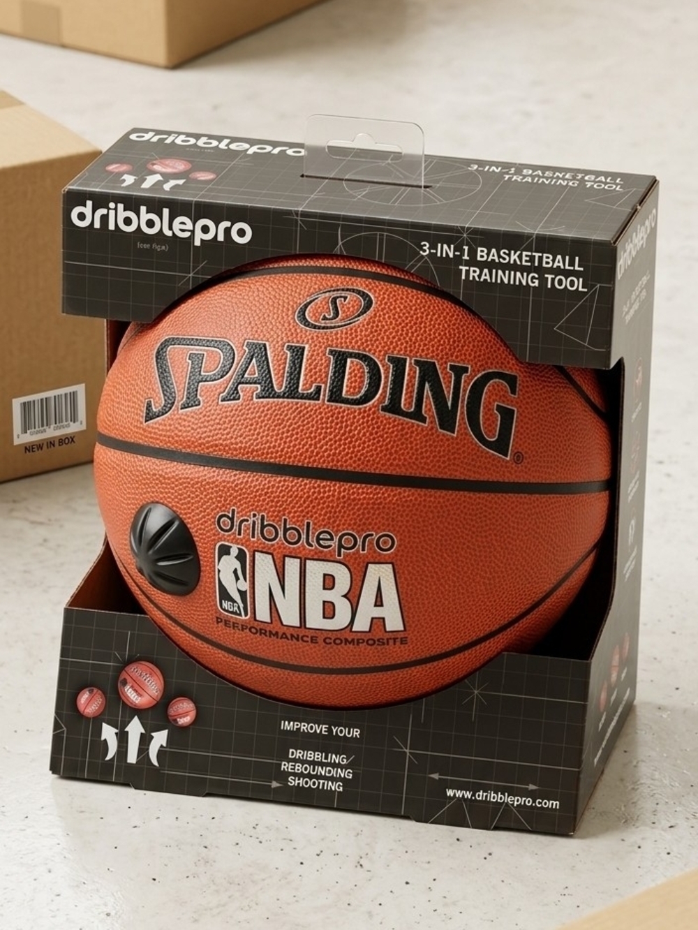 Brand new, factory-sealed NBA DribblePro 3-in-1 Basketball Training Tool